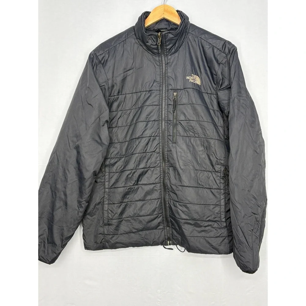The North Face Puffer Jacket Mens Black Full Zip Long Sleeve Comfort‎ Outdoor M